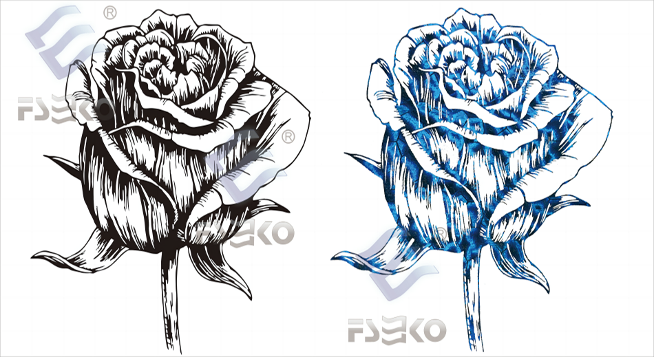 Mawar biru Gelombang 950